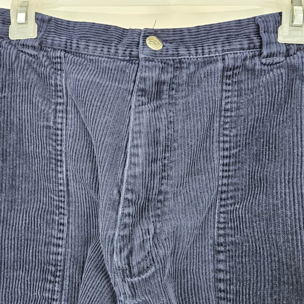 Vintage OP Ocean Pacific Shorts Mens 36 Blue Corduroy Casual Outdoors Preppy